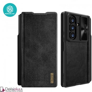 Nillkin Qin Pro odinis atverčiamas dėklas - juodas (Samsung Galaxy Z Fold 7) Nillkin Qin Pro odinis atverčiamas dėklas - juodas (Samsung Galaxy Z Fold 7)